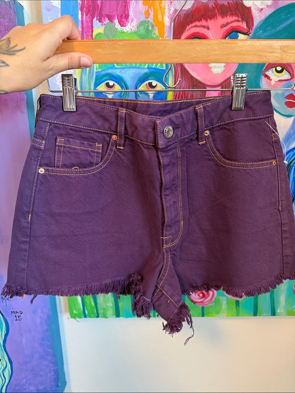purple Jeans shorts